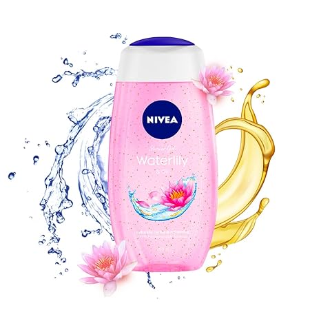 NIVEA Body Wash, Waterlily & Oil Shower Gel, Pampering Care with Refreshing Scent of Waterlily Flower  (250 ml)