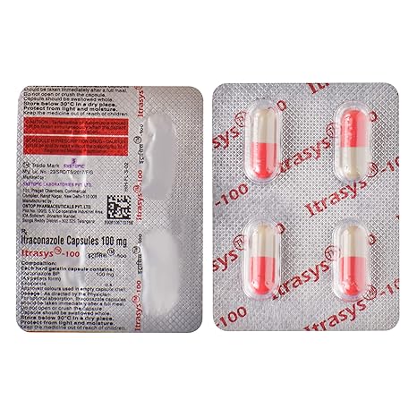 Itrasys 100 - Strip of 4 Capsules