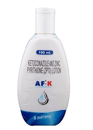 AF-K - Bottle of 100ml Lotion with Ketoconazole and Zinc Pyrithione